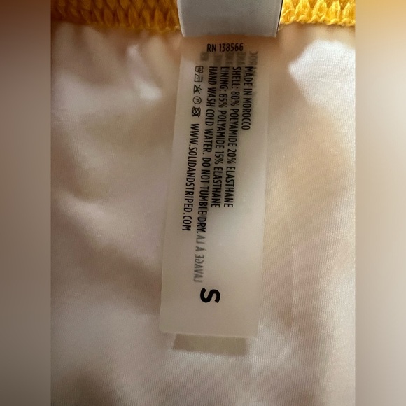 Solid & Striped x RE/DONE The Malibu One Piece Yellow - Picture 11 of 11